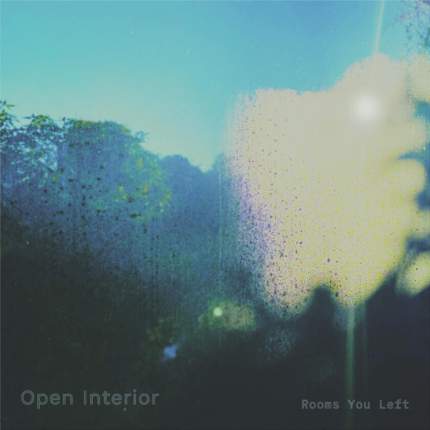 “Rooms You Left” album cover – soft pastel and faded tones evoking memory, melancholy, and dreamlike ambience